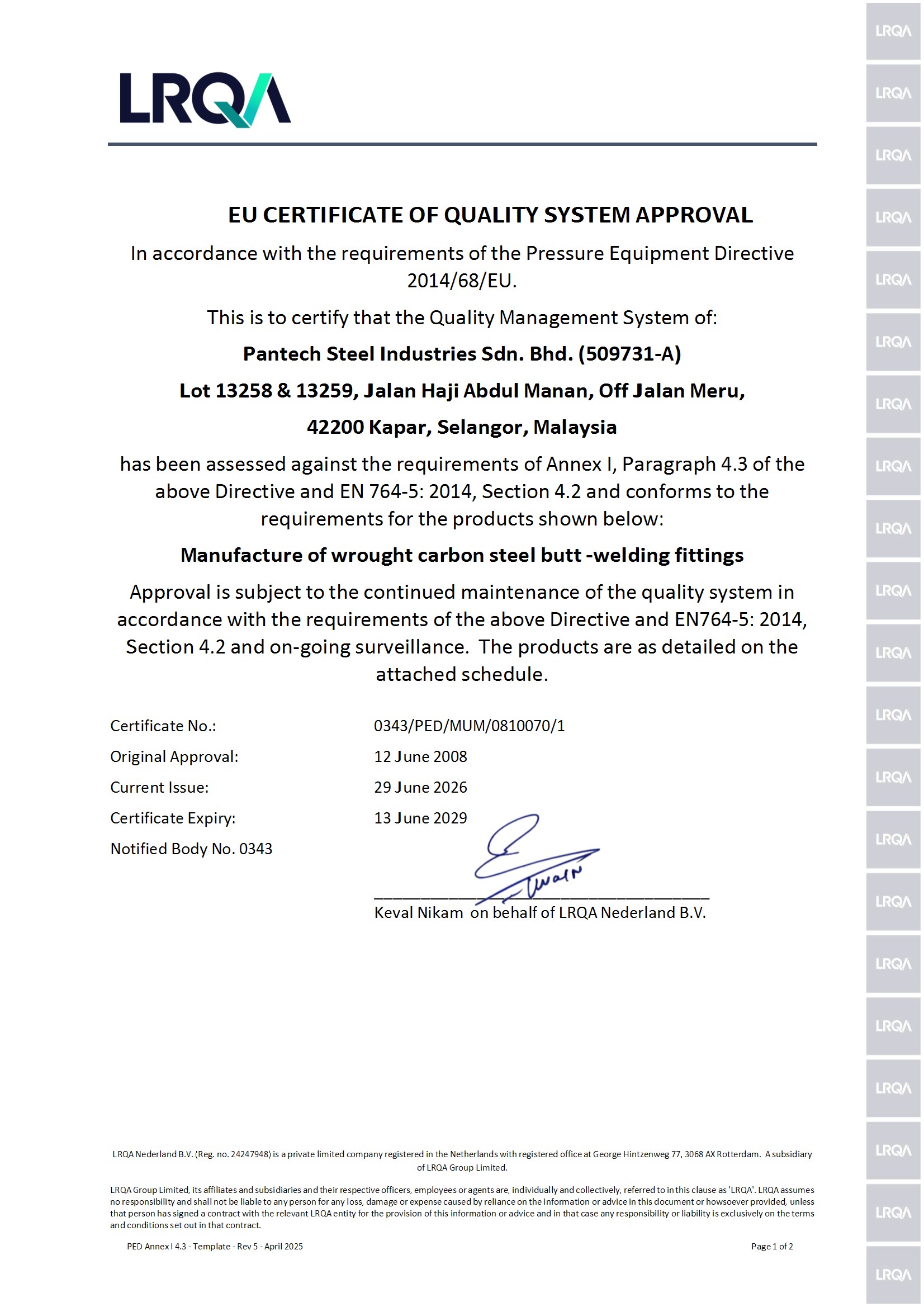 PED Cert (13th June 2029) conv 1